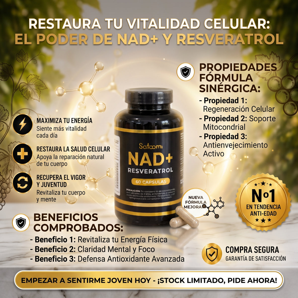NAD+ Resveratrol™  - 60 Cap
